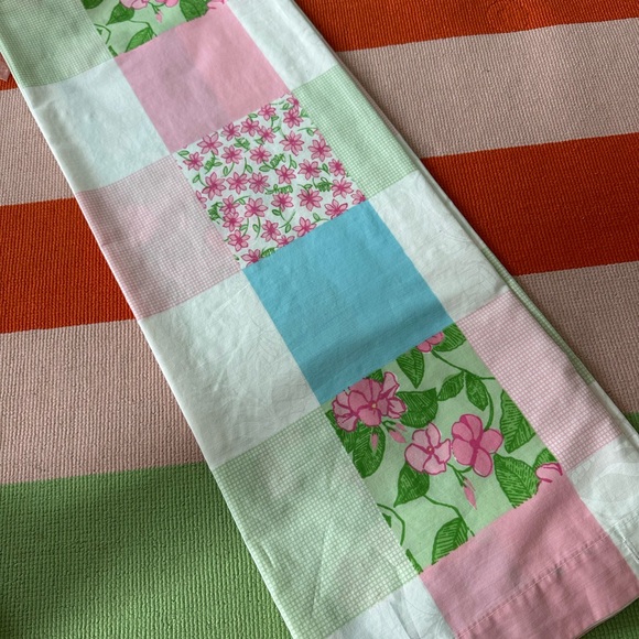 Lilly Pulitzer perfectly patched shower curtain- dry cleaned & pressed